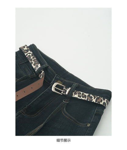 【H5477】實拍S~XL復古加厚高腰直筒牛仔褲251109