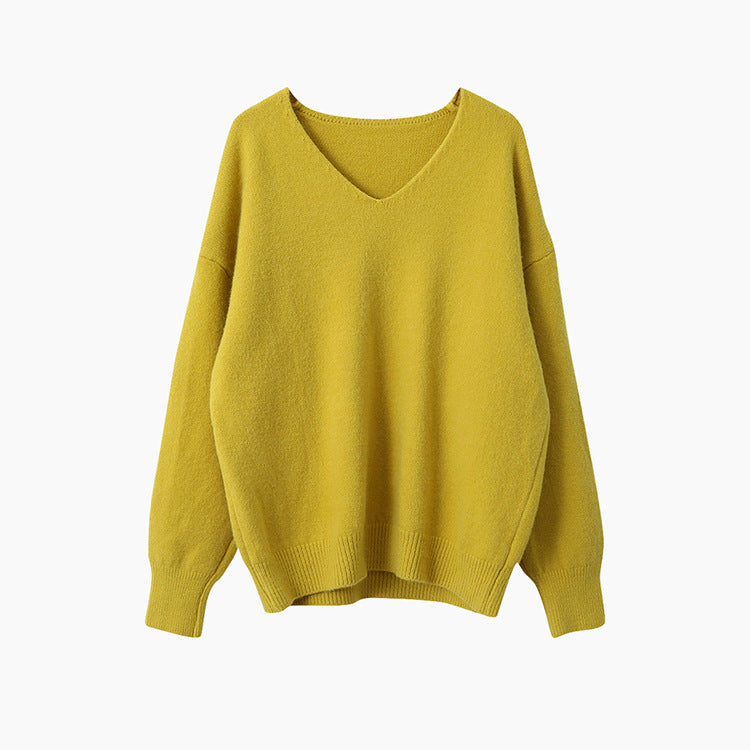 【LD3281】實拍慵懶寬鬆棉羊絨針織毛衣251103