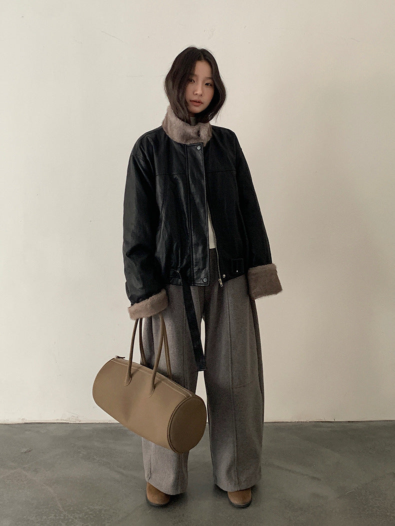 【LD11041】實拍羊绒簡約高領長袖T恤251202