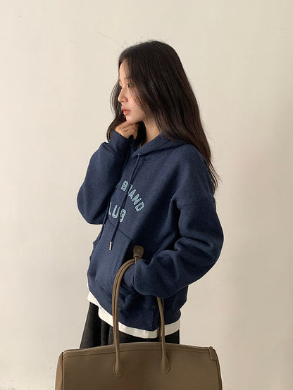 【LD11040】實拍字母印花加厚加絨連帽衞衣251202