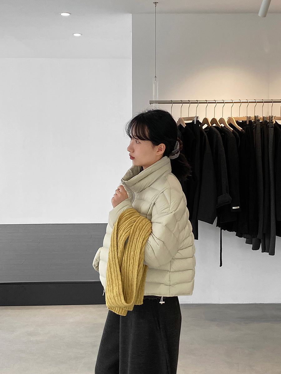 【cimz6383】實拍高領寶款排骨白鴨絨外套（白鴨絨90）251120