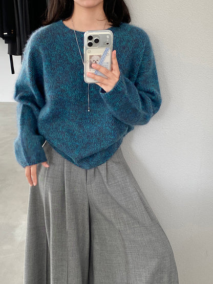 【cimz1373】實拍黑標奢柔雲朵 95羊毛5羊絨慵懶加厚針織毛衣251128