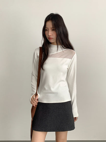 【LD11032】實拍S~XL羊毛絨超瘦高腰A字裙羊毛10%(內有安全褲+皮帶）251124