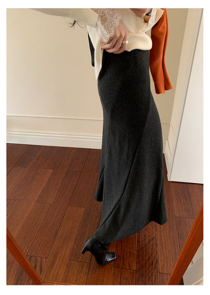 【H5520】實拍冬季法式高級魚尾裙251125