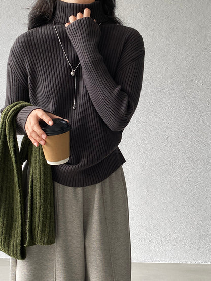 【cimz1388】實拍高領加厚高級感針織毛衣251128