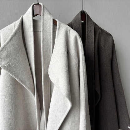 【Y8511】實拍高級感立領羊毛呢大衣外套（棉羊毛52%)251106