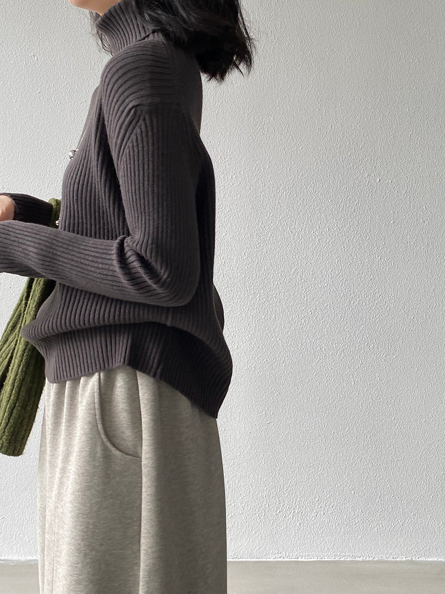 【cimz1388】實拍高領加厚高級感針織毛衣251128