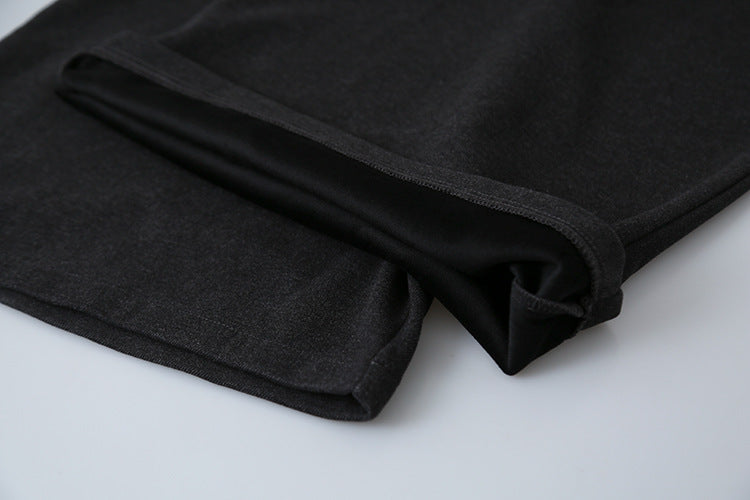 【LD11035】實拍S~L韓版寬鬆高腰毛呢加絨加厚九分褲251124