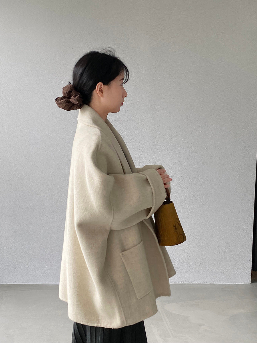 【cimz519】實拍冬天澳羊毛100%雙面呢大衣外套251201