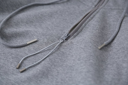 【LD11064】實拍慵懶灰色加絨加厚連帽寬鬆衞衣251209