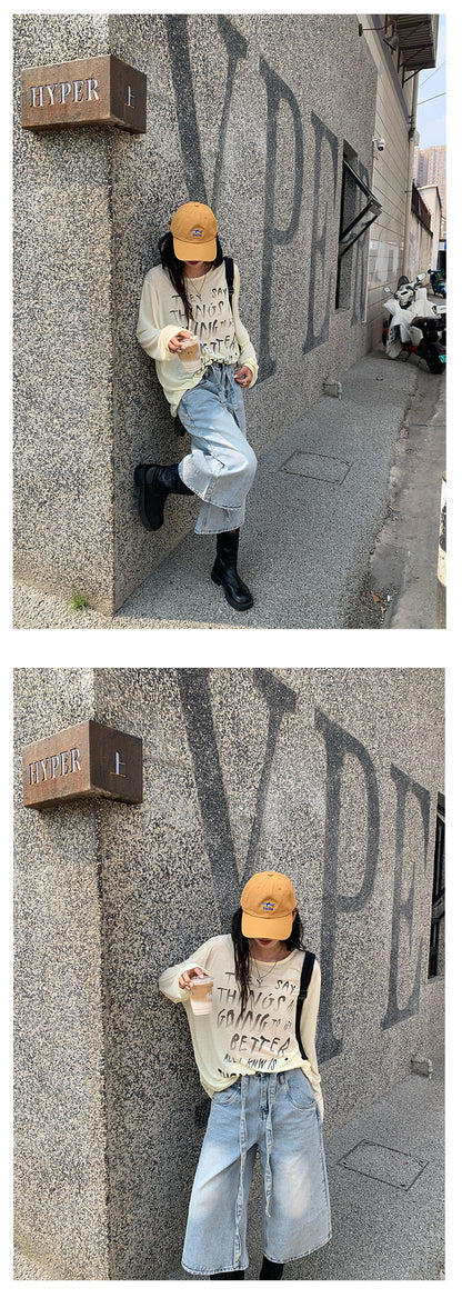 【H5178】實拍夏天印花寬鬆圓領防曬罩衫250415