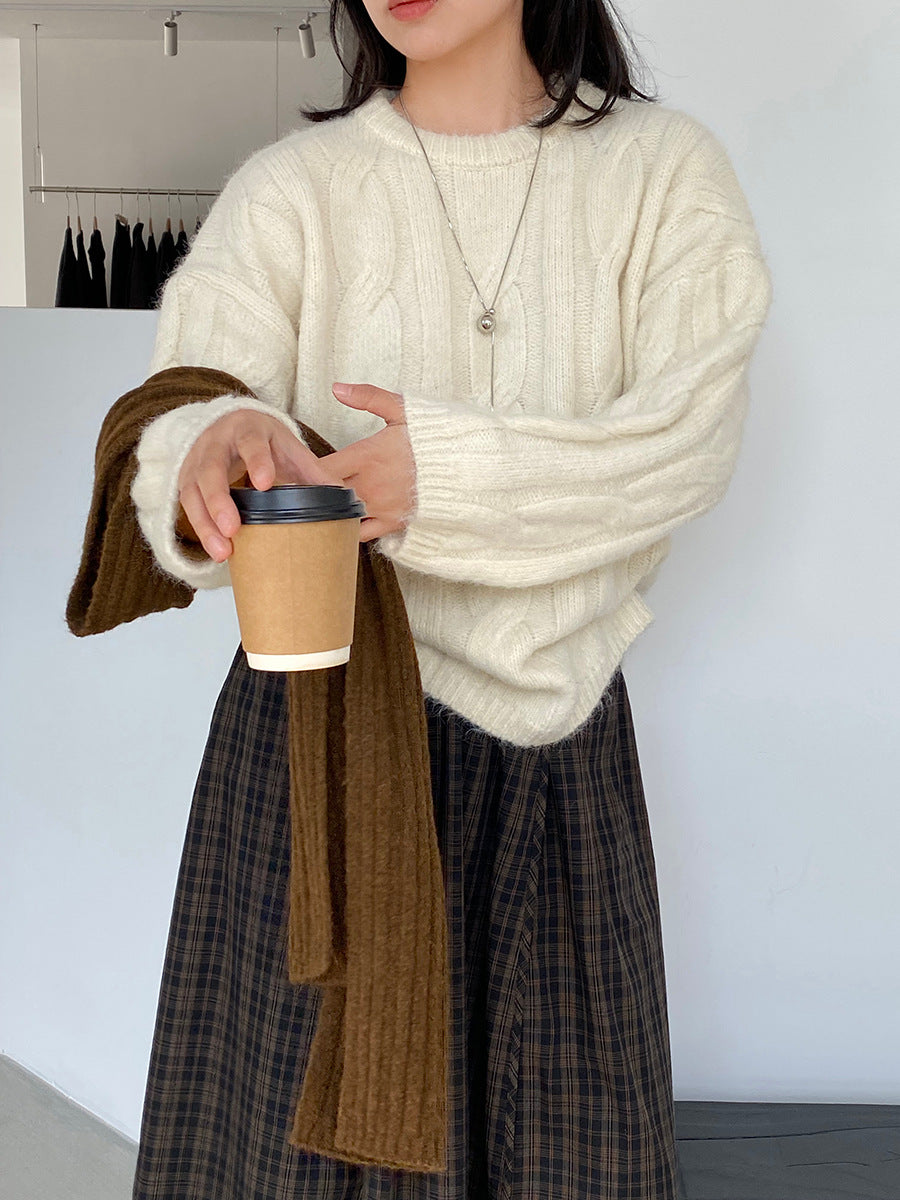 【cimz0307】實拍高級軟糯加厚針織毛衣(羊毛8％）251201