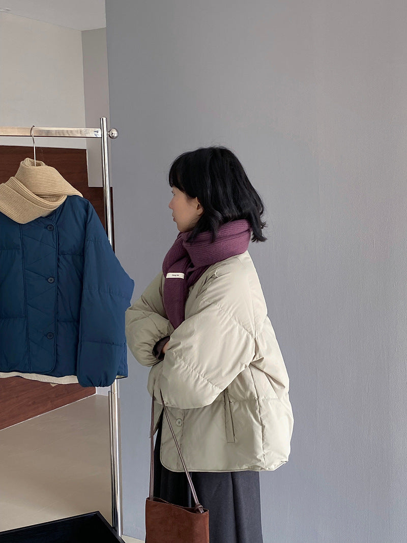 【cimz1010】實拍冬日温暖加厚90％白鴨絨羽絨外套大衣251128