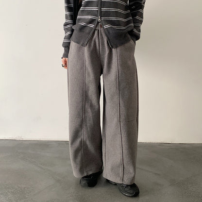 【LD11047】實拍休閒加絨加厚彎刀褲251202