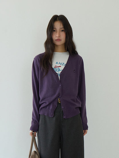【LD3188】實拍初秋刺繡笑臉氣質針織外套（含羊毛6%)
250922
