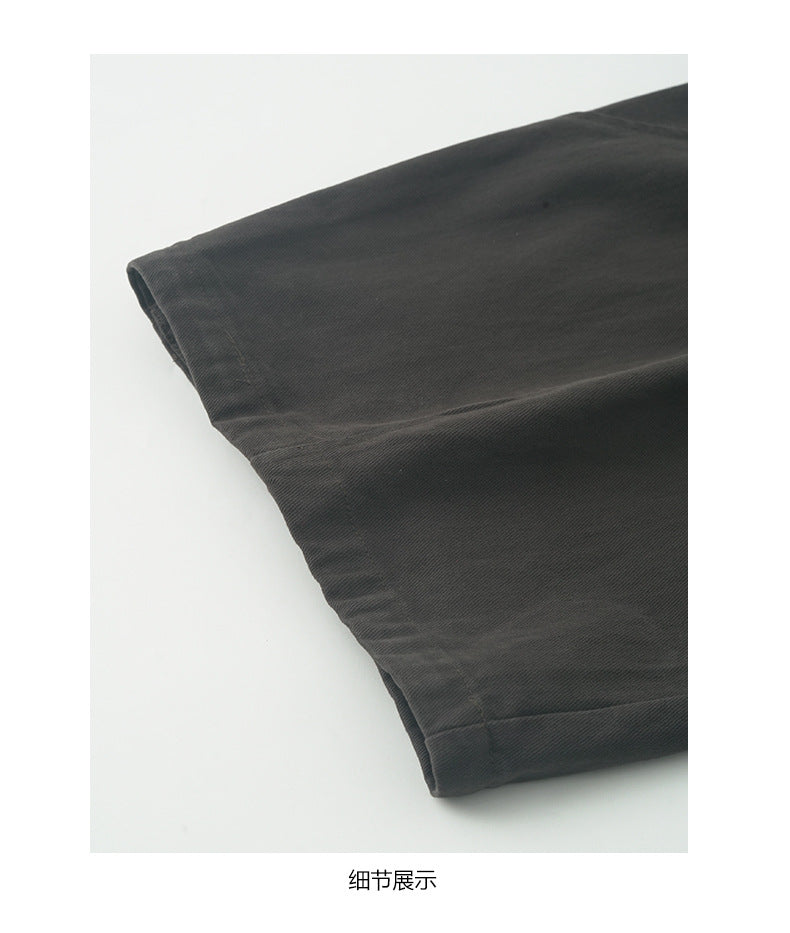 【H5519】實拍S~XL美式天絲棉厚款彎刀休閒褲251125