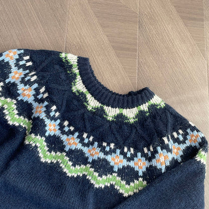 【cimMB850】實拍冬季必備复古費爾島提花針織毛衣251114