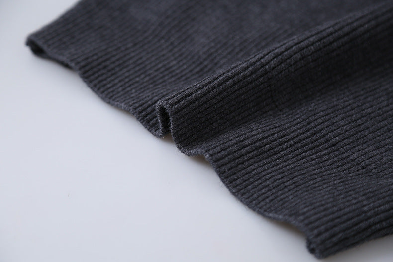 【LD11065】實拍半高領針織衫+針織背心251209