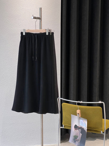 【cimz1722】實拍高級雙面絨感保暖顯瘦直筒裙251201