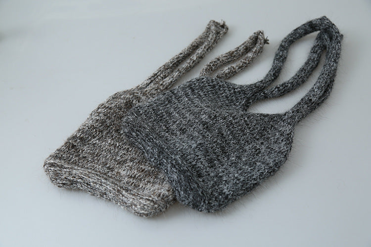 【LD3296】實拍輕奢復古寬翻領厚實針織外套＋針織包251103