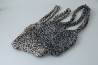 【LD3296】實拍輕奢復古寬翻領厚實針織外套＋針織包251103