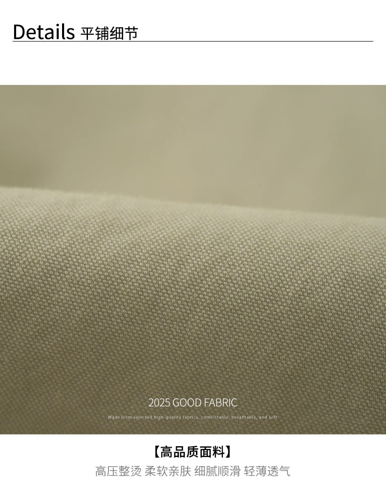 【H5400】實拍韓系慵懶卡其立領收腰風衣外套250902