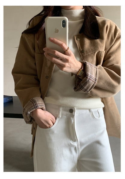 【H5503】實拍基礎純色半高領針織衫251118