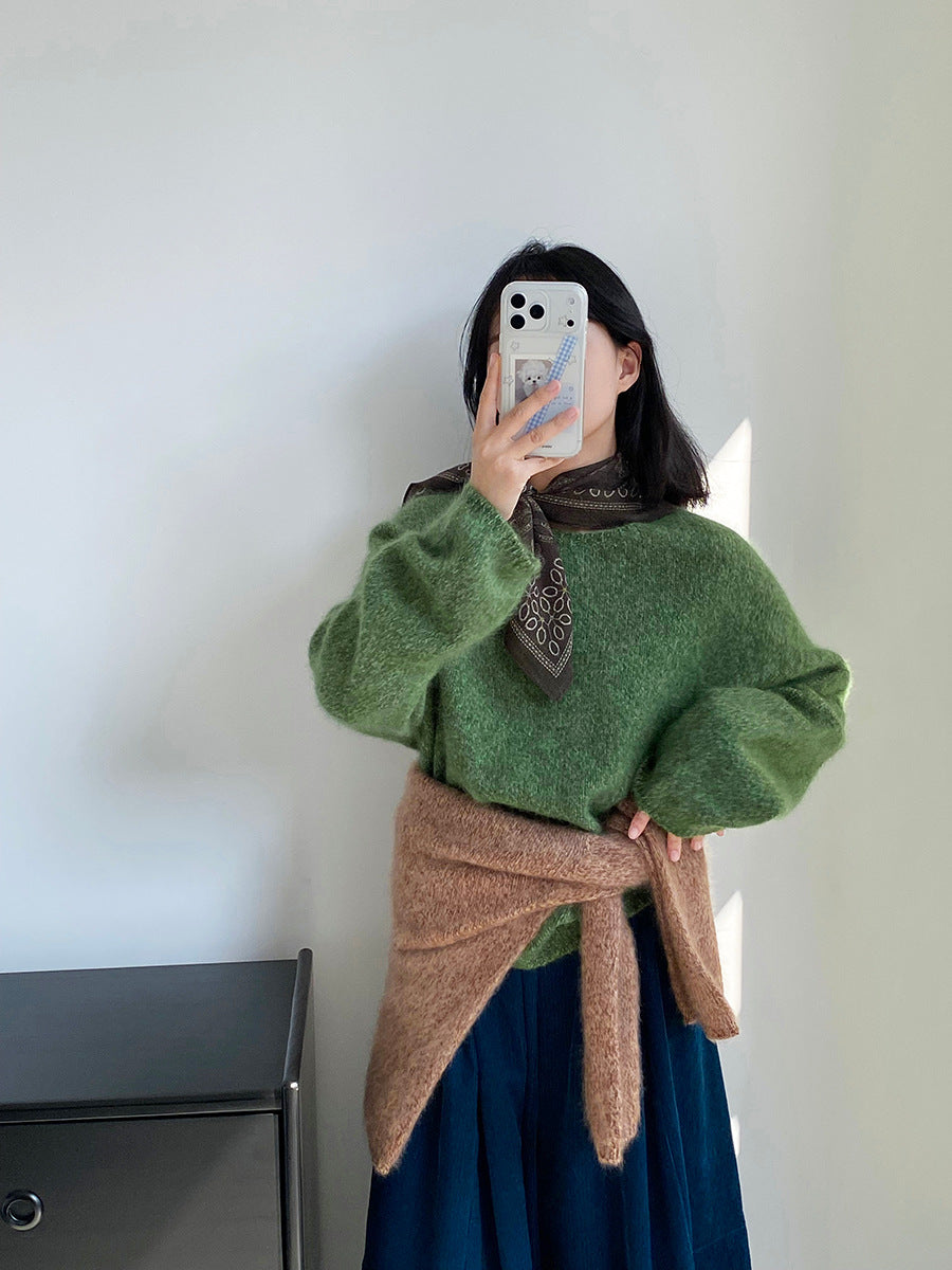 【cimz1373】實拍黑標奢柔雲朵 95羊毛5羊絨慵懶加厚針織毛衣251128