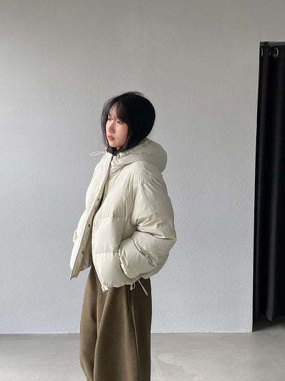 【cimz1728】實拍輕暖90％白鴨絨連帽羽絨外套251201