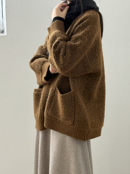 【Y237】實拍慵懶針織毛衣外套(含羊毛6%)251106