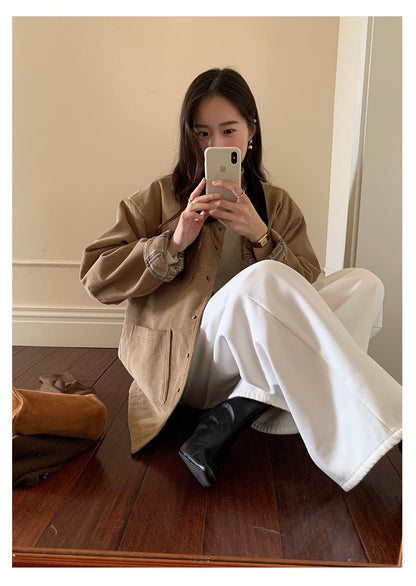 【H5512】實拍S~XL韓國保暖加絨白色牛仔褲251118