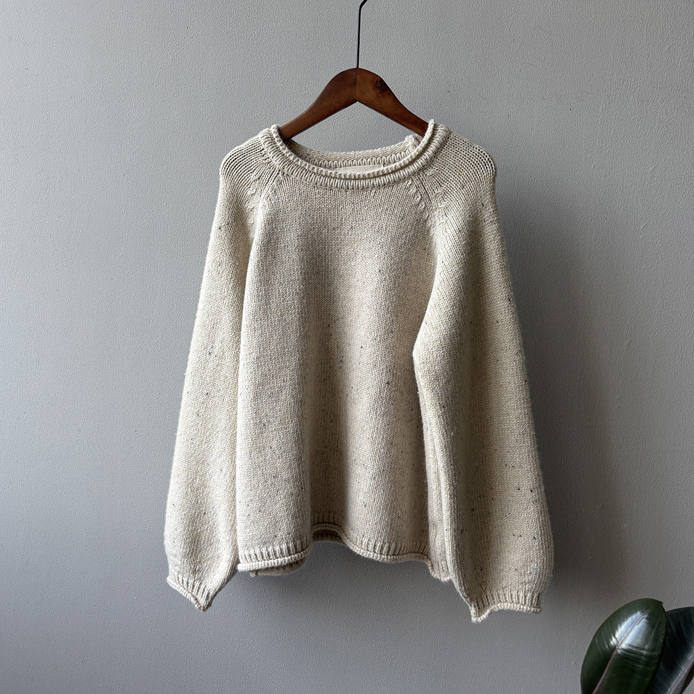 【Y276】實拍冬季軟糯慵懶保暖針織毛衣（棉羊毛10%)251106