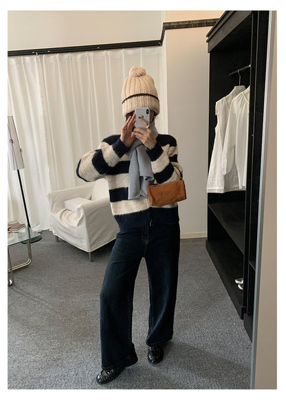 【H5483】實拍S~XL復古加厚水洗直筒牛仔褲251109