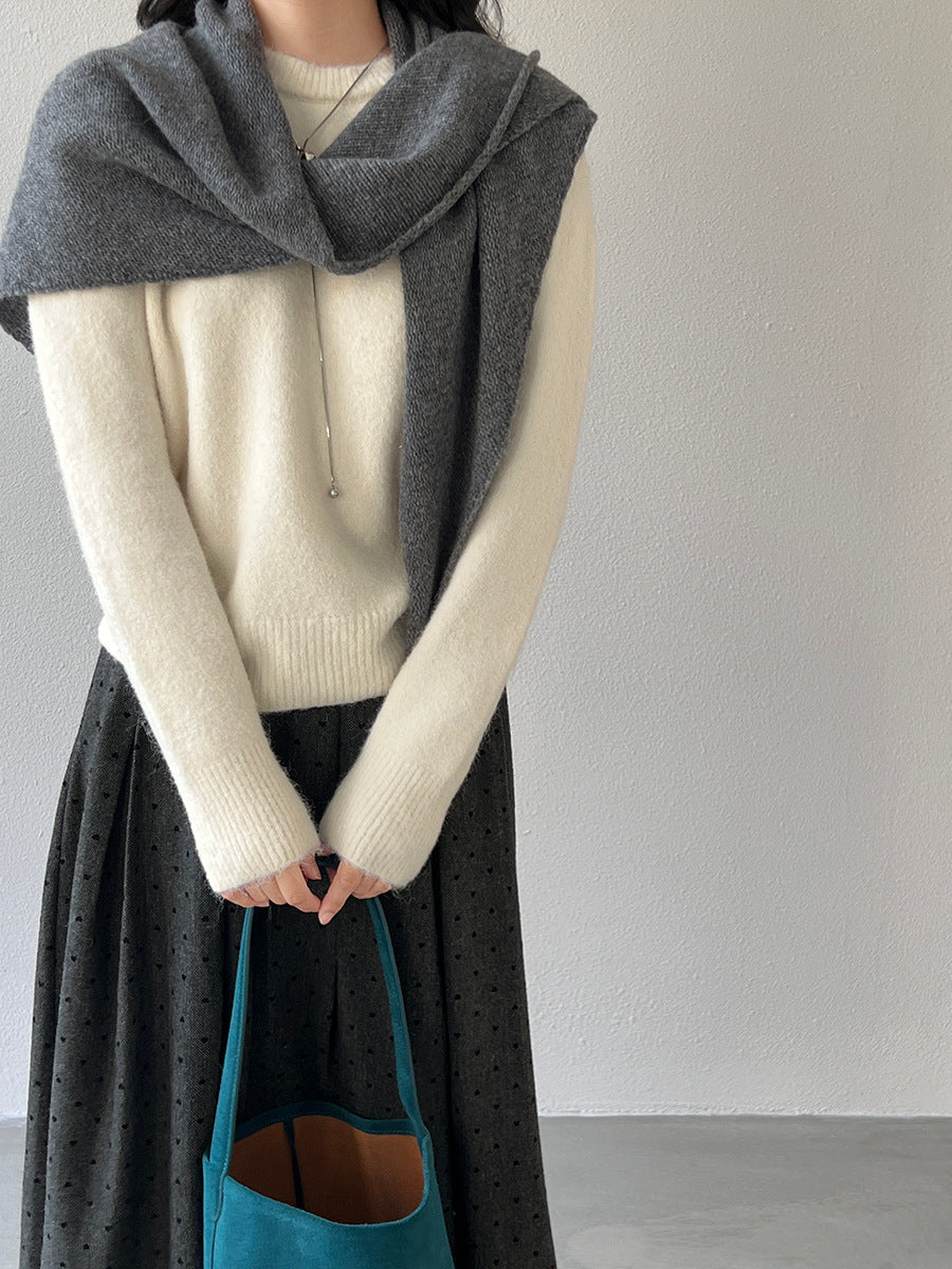 【cim5921】實拍冬季簡約保暖舒適針織毛衣（含羊毛5％）251114