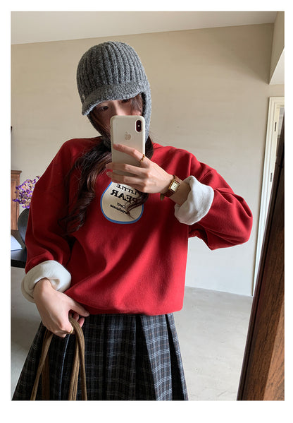 【H5515】實拍酪梨印花厚款加絨衛衣
251118