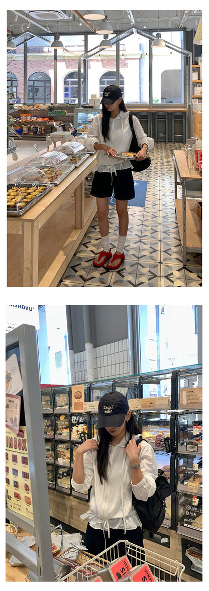 【H5209】實拍韓系荷葉清新連帽抽繩輕薄透氣防曬外套250422