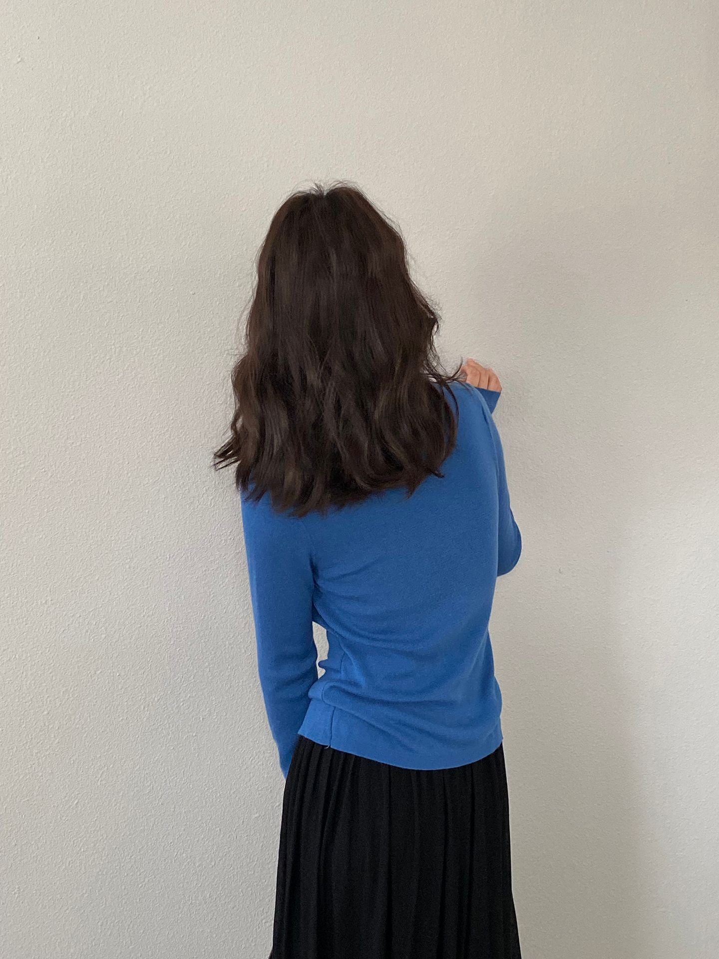 【cimzM946】氣質慵懶超顯白✨設計感垂墜領一字肩露肩顯瘦針織上衣260319