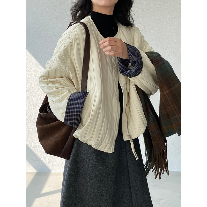 【cimz1706】實拍韓系氣質清新輕薄款棉服外套251120