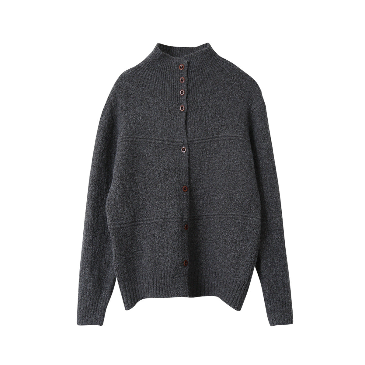 【LD11037】實拍高領開衫針織毛衣251202