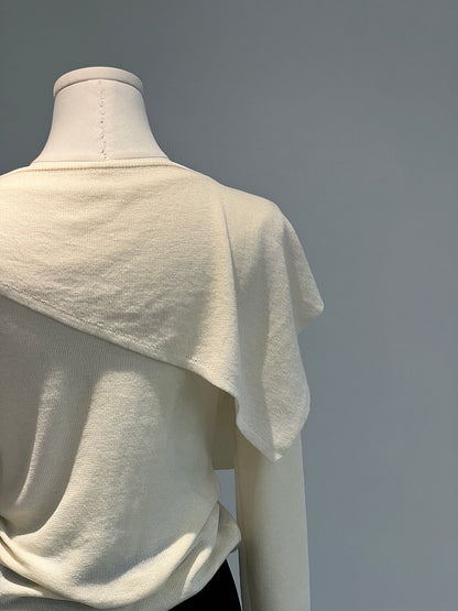 【cim396】實拍慵懶蕩領假2件披肩針織毛衣251030