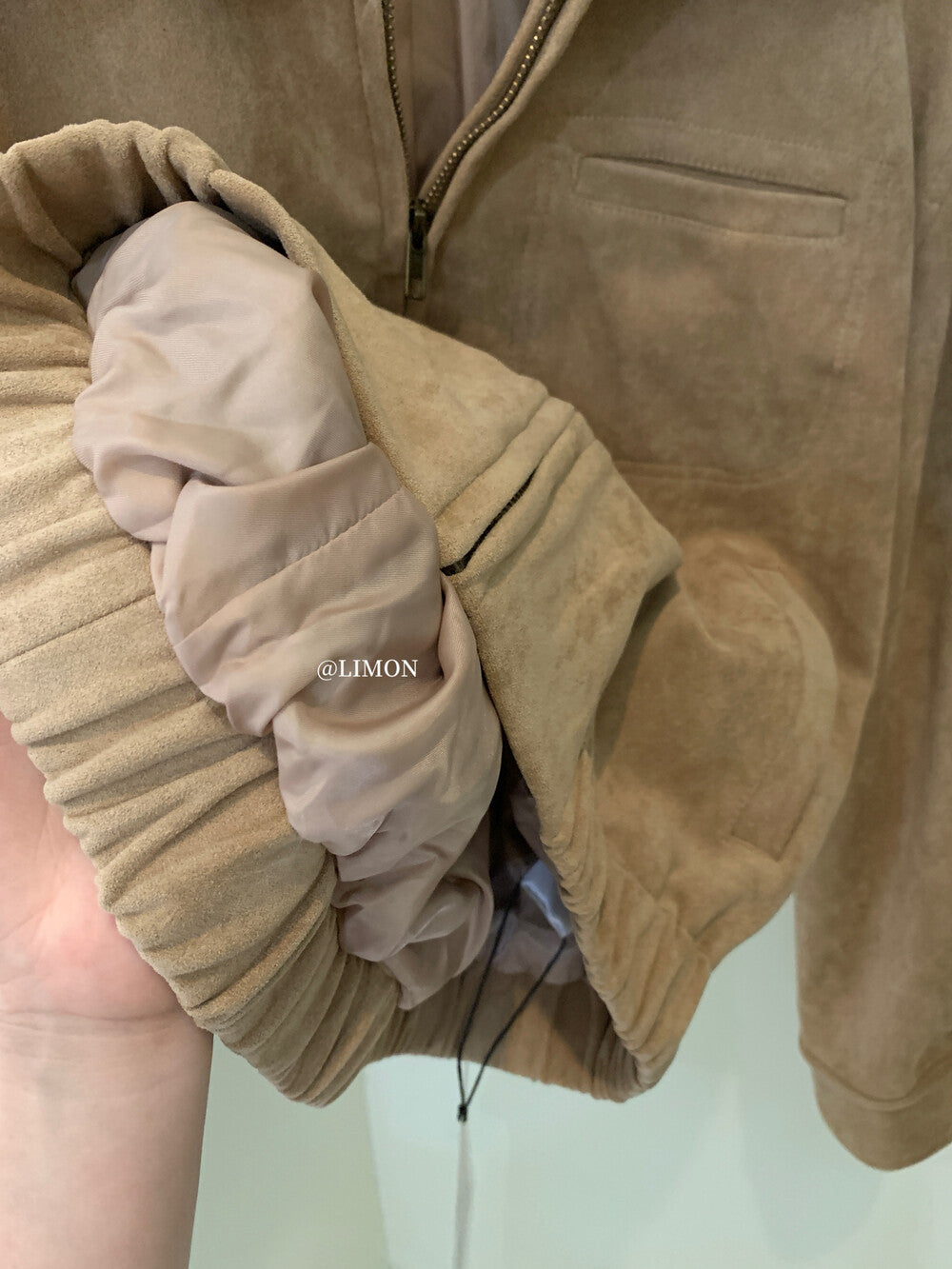 【L9150】實拍檸檬復古寬鬆羊津絨工裝長袖短外套251117