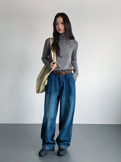 【LD11012】實拍加厚半高領6色打底長袖t恤251110