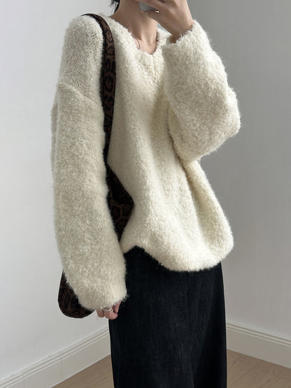 【YK259】實拍冬季慵懒奶呼呼針織毛衣+可拆卸披肩帽子(羊毛12%)251113