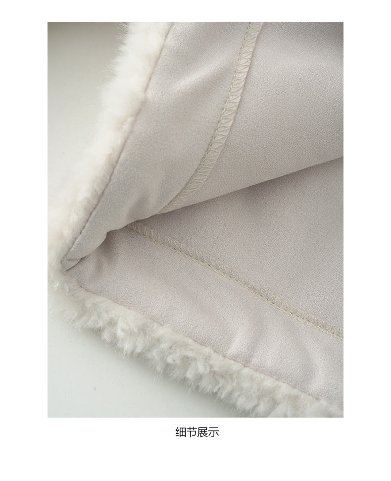 【H5506】實拍 溫柔輕奢皮毛一體保暖仿皮草大衣外套251118