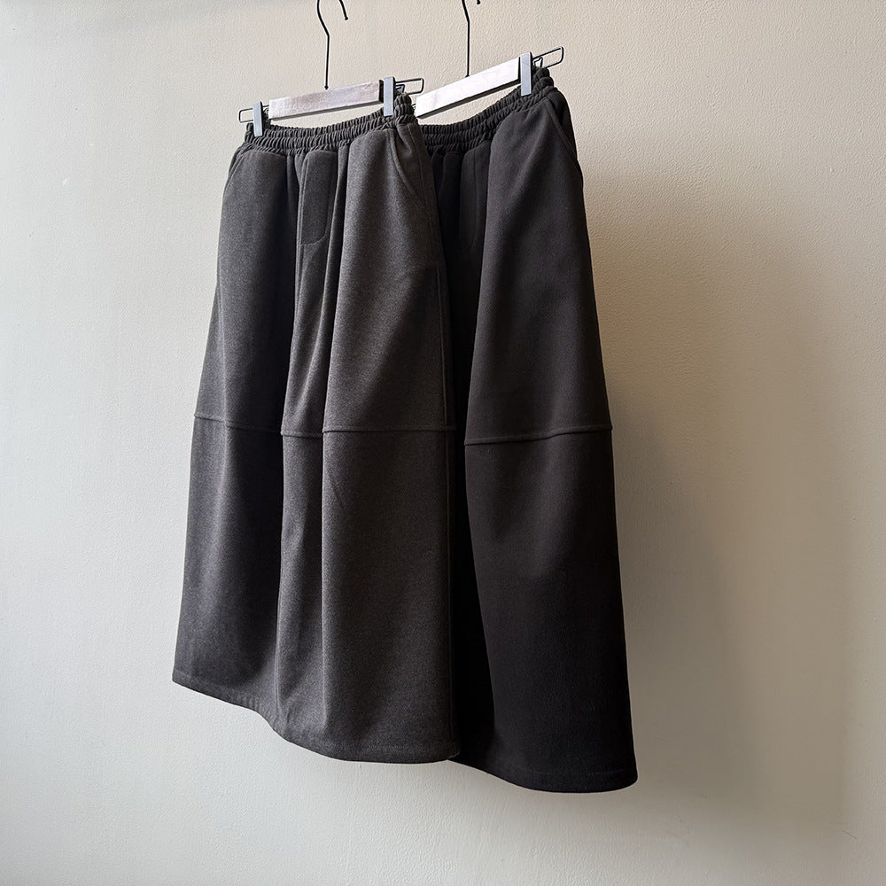 【Y82671】 實拍秋冬氣質花苞毛呢A字裙251023