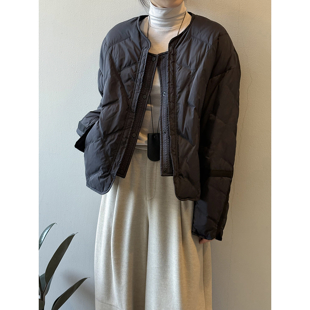 【Y82653】實拍輕保暖羽絨外套(含90％白鴨絨)251016