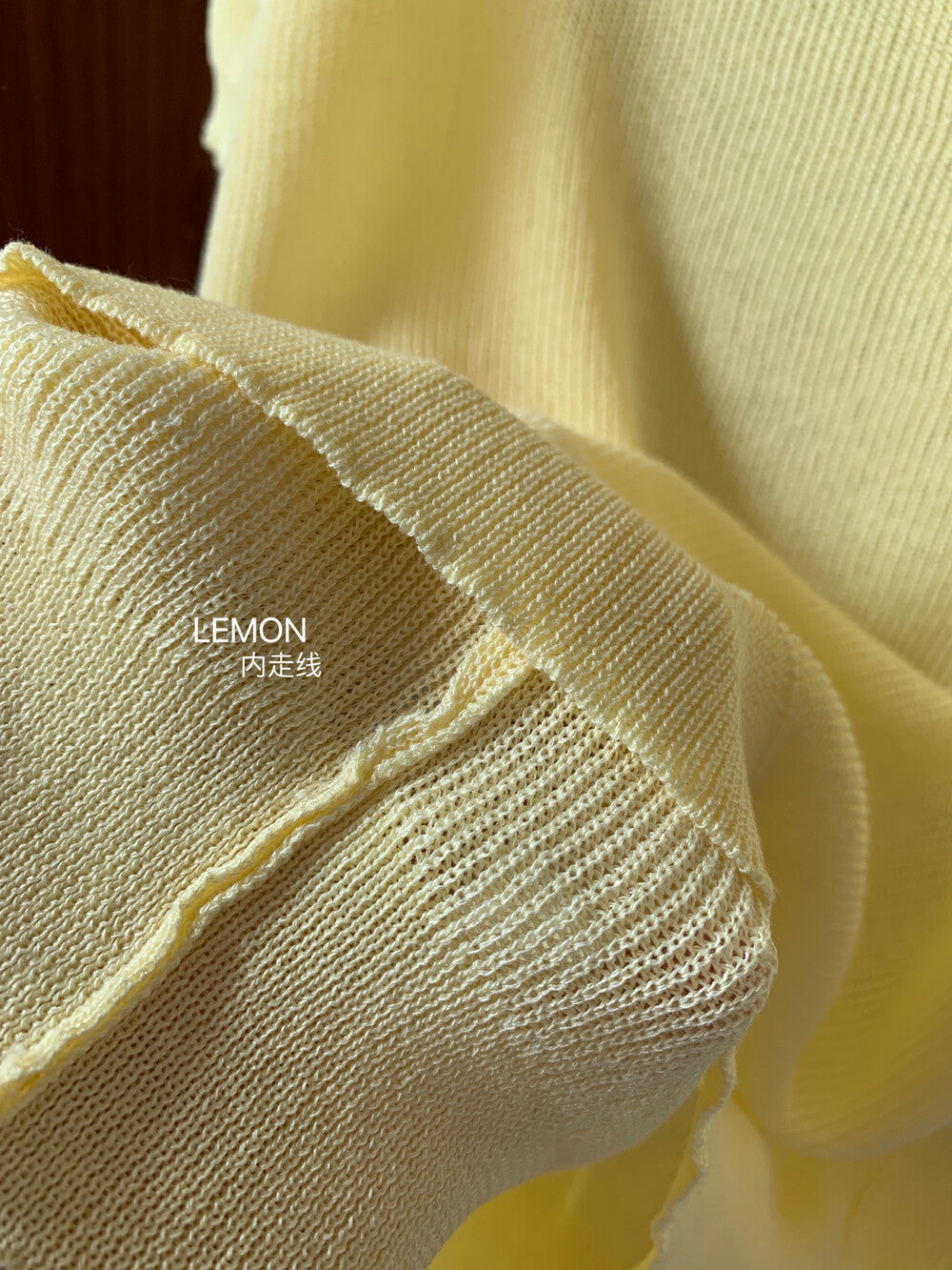 【LNM8025】實拍夏季檸檬簡約親膚方領短袖針織衫240405