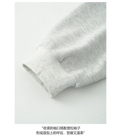 【H5433】實拍韓系愛心印花圓領長袖衞衣250916