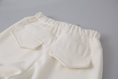 【LD11056】實拍慵懶高級感超修飾微喇叭衛褲251209