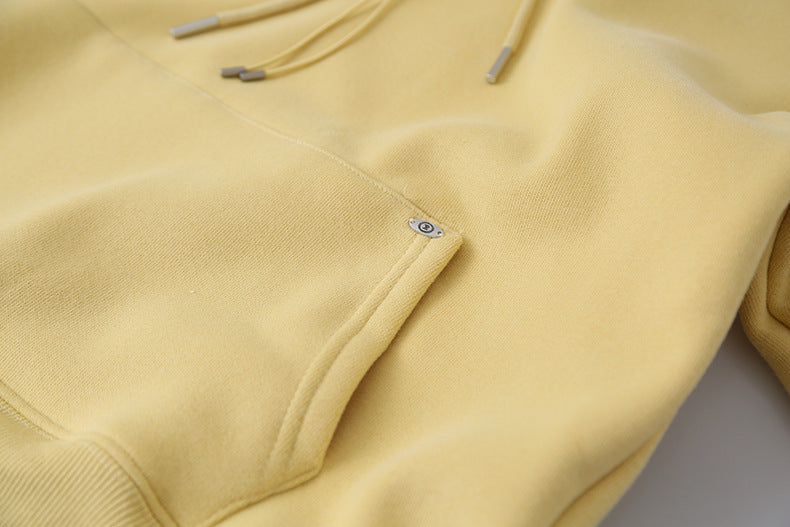 【LD11064】實拍慵懶灰色加絨加厚連帽寬鬆衞衣251209